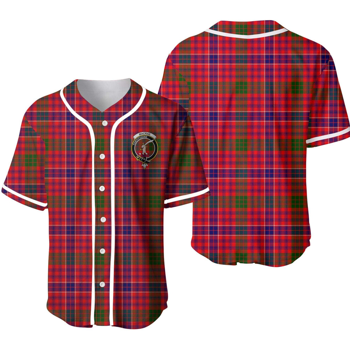 MacRae Tartan Unisex Baseball Jersey