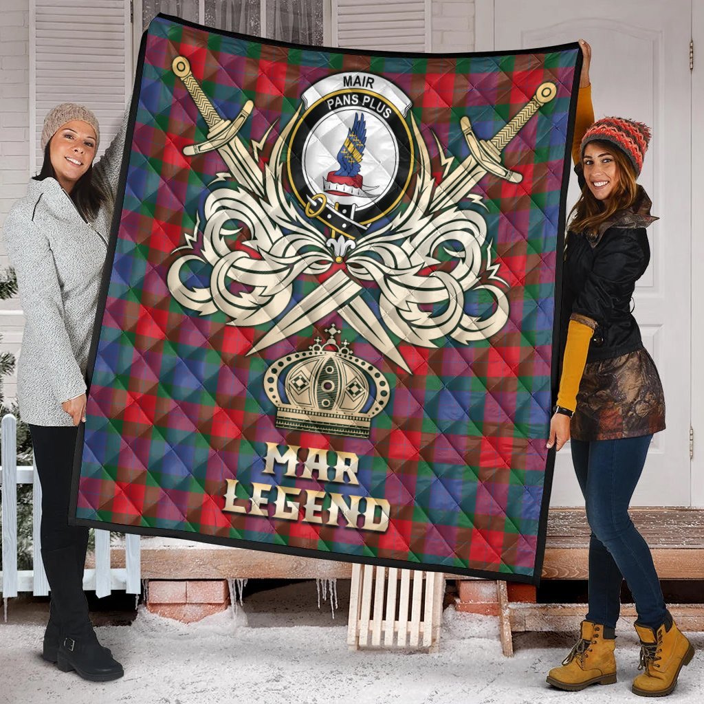 Mar Tartan Crest Legend Gold Royal Premium Quilt
