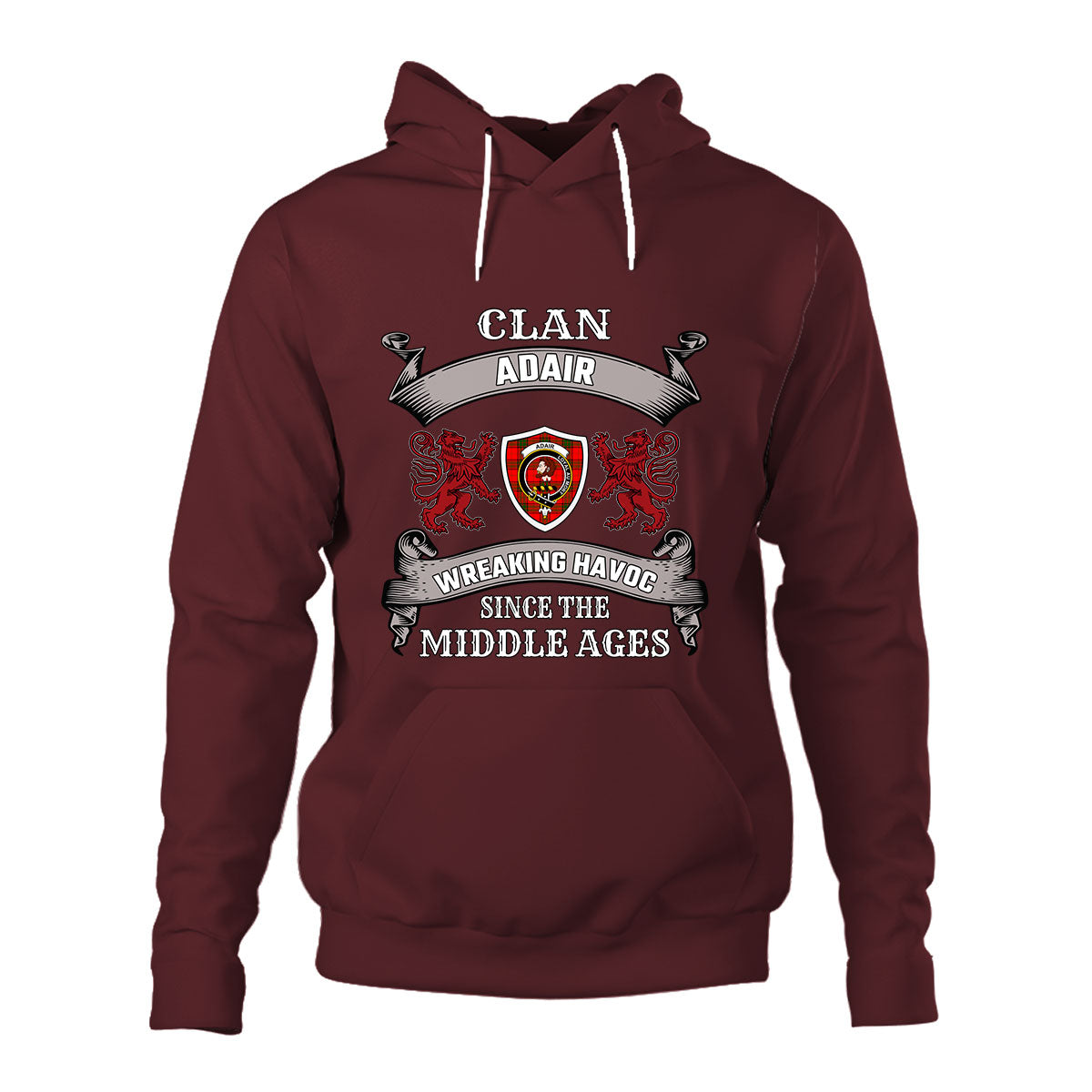 Adair Family Tartan - 2D Unisex Hoodie