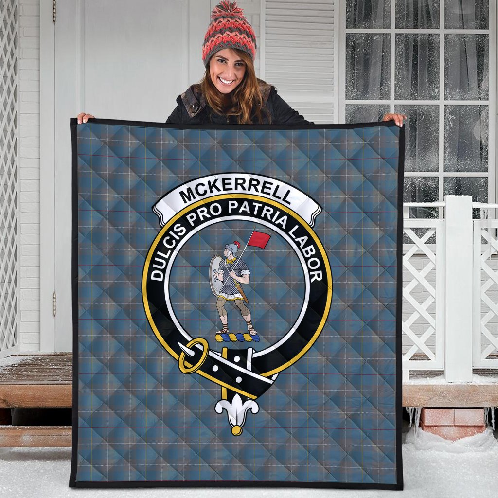 McKerrell of Hillhouse Dress Tartan Crest Quilt