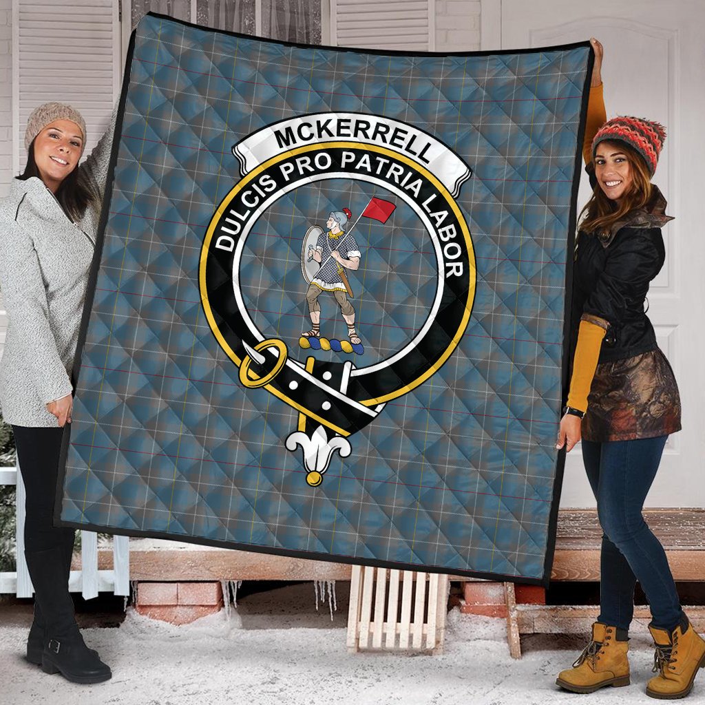 McKerrell of Hillhouse Dress Tartan Crest Quilt