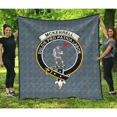 McKerrell of Hillhouse Dress Tartan Crest Quilt