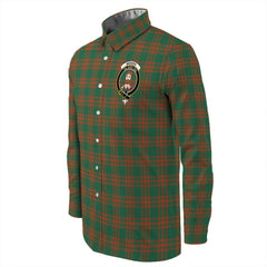 Menzies Green Ancient Tartan Long Sleeve Button Shirt