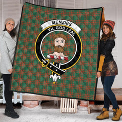 Menzies Green Ancient Tartan Quilt