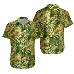 Meredith of Wales Tartan Vintage Leaves Hawaiian Shirt