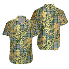 Milne dress green Tartan Vintage Leaves Hawaiian Shirt
