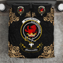 Moncreiffe (or Moncreiff) Crest Black Bedding Set