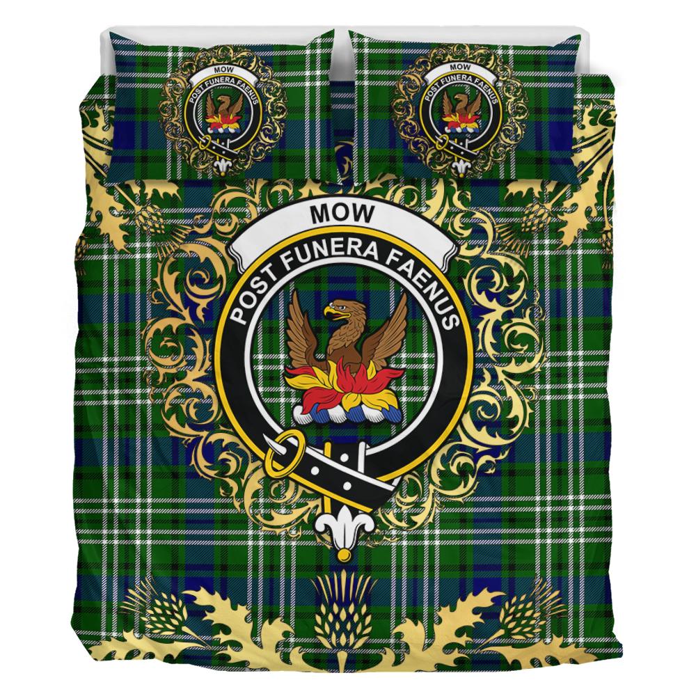 Mow Tartan Crest Bedding Set - Golden Thistle Style