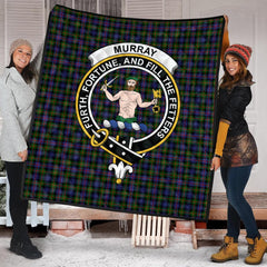 Murray of Atholl Modern Tartan Crest Quilt
