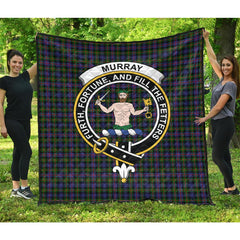 Murray of Atholl Modern Tartan Crest Quilt
