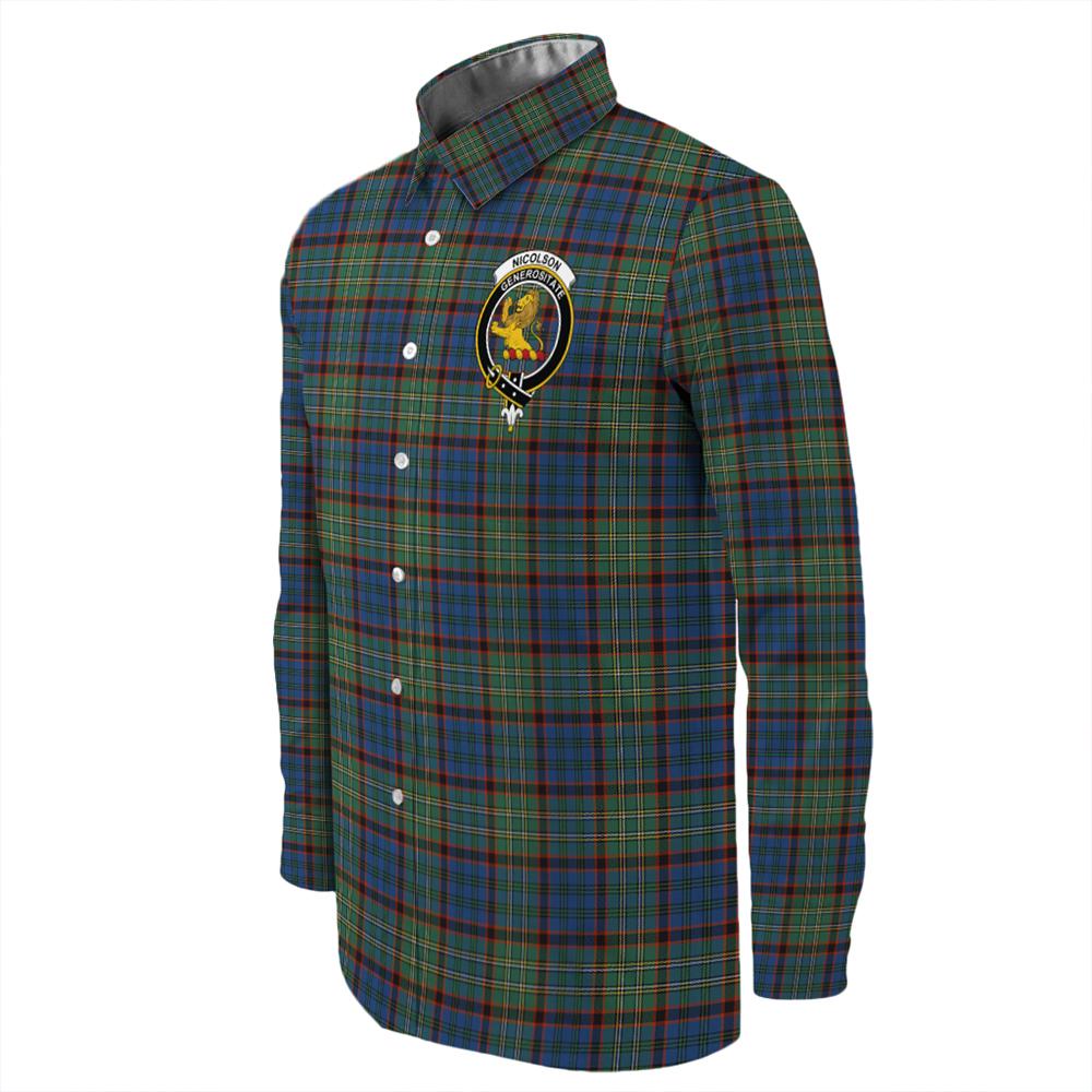 Nicolson Hunting Ancient Tartan Long Sleeve Button Shirt