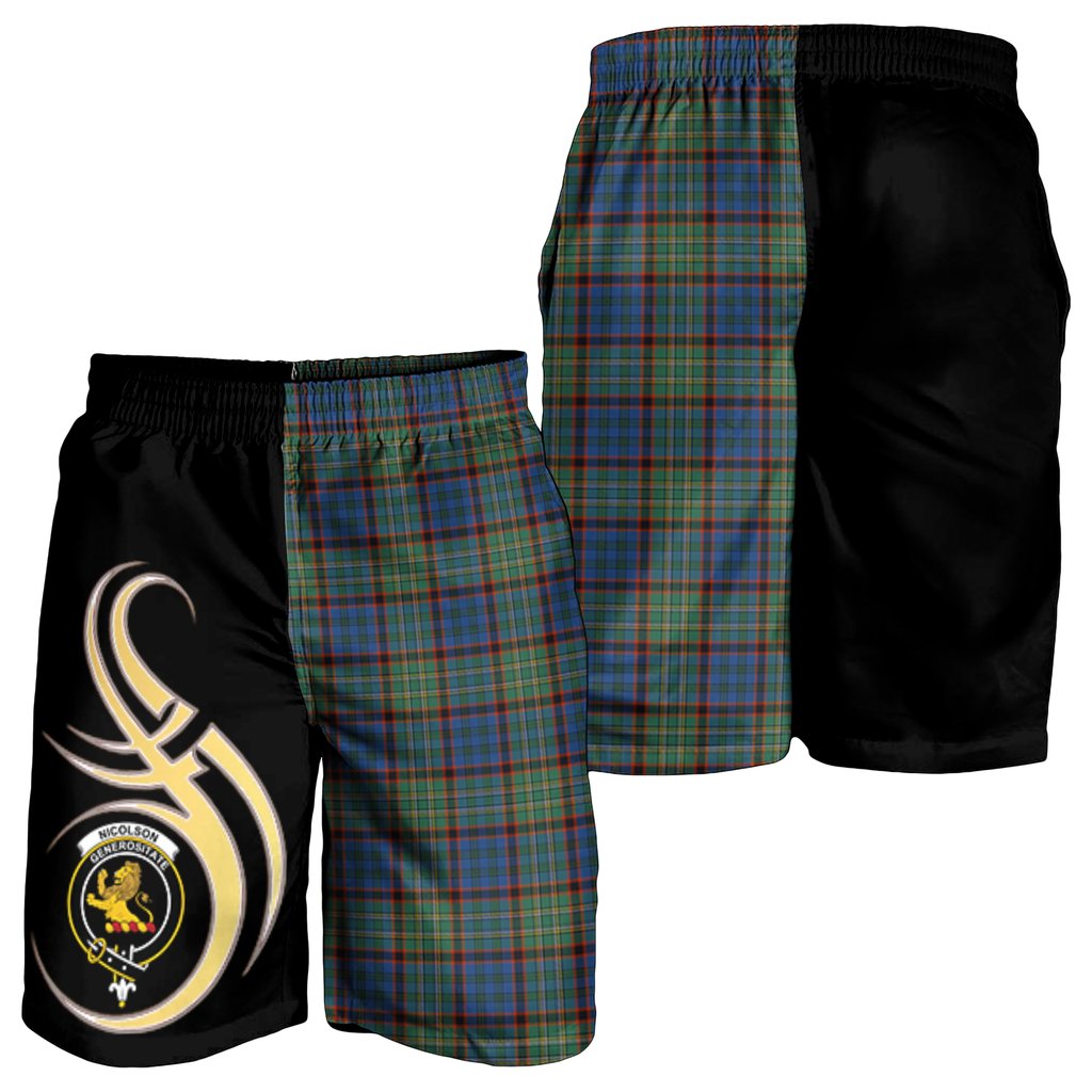 Nicolson Hunting Ancient Tartan Crest Men's Short PM8