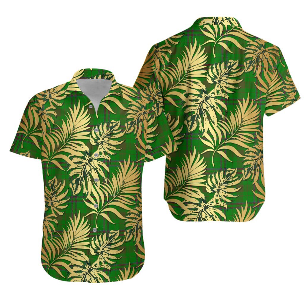 O'Brien 02 Tartan Vintage Leaves Hawaiian Shirt
