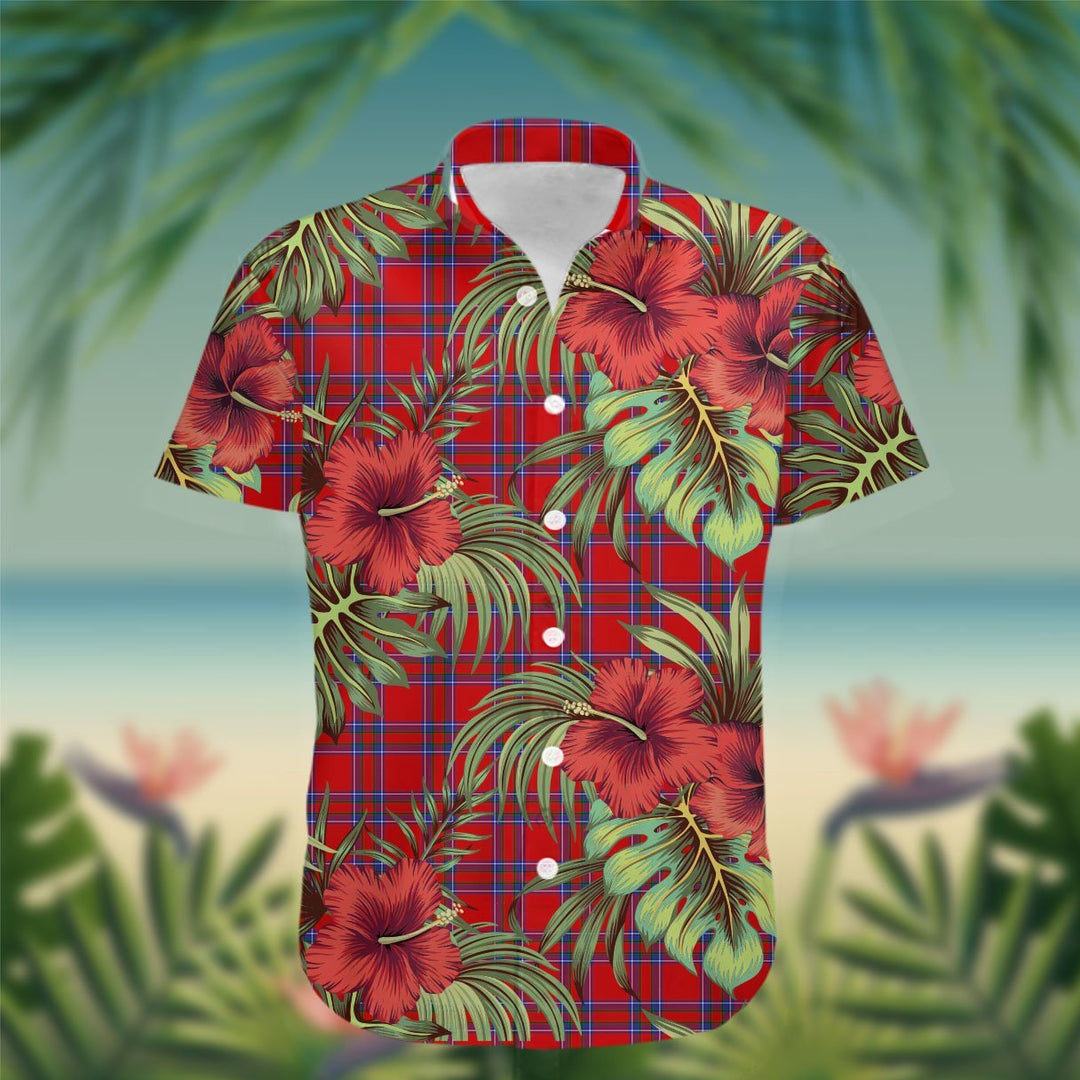 Rait Tartan Hawaiian Shirt Hibiscus, Coconut, Parrot, Pineapple - Tropical Garden Shirt