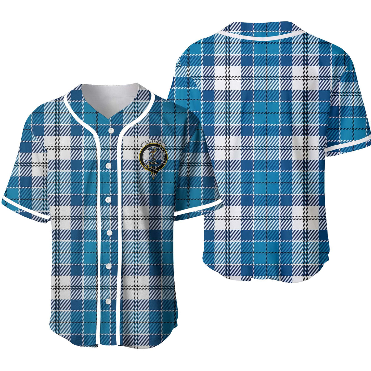 Roberton Tartan Unisex Baseball Jersey