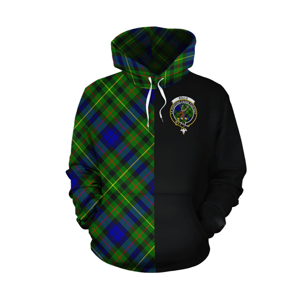 Rollo Modern Tartan Hoodie Half of Me - Cross Style