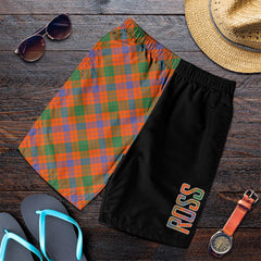 Ross Ancient Tartan Crest Men's Short - Cross Style