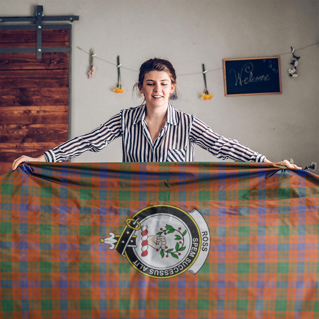 Ross Tartan Crest Tablecloth