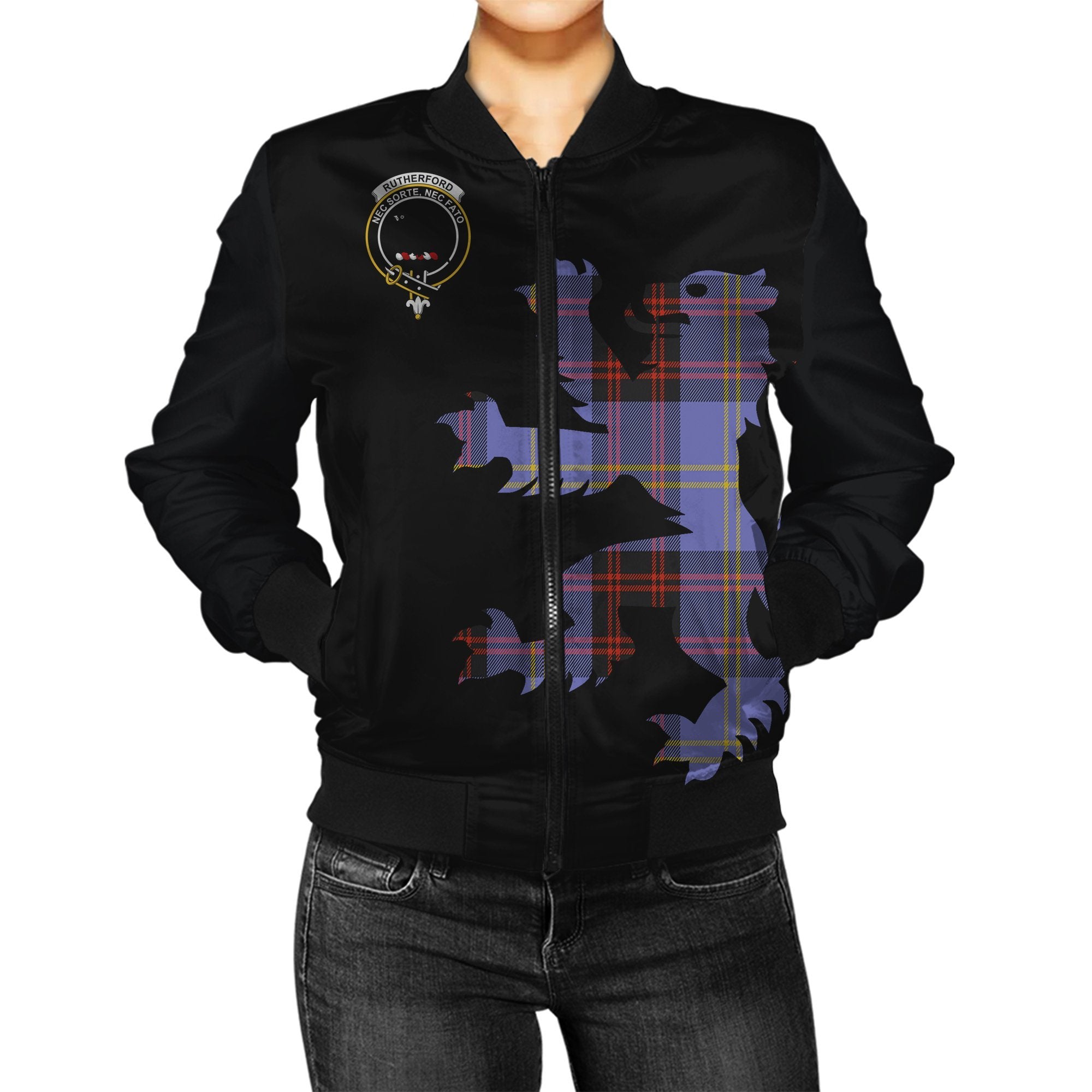 Rutherford Tartan Bomber Jacket Lion & Thistle