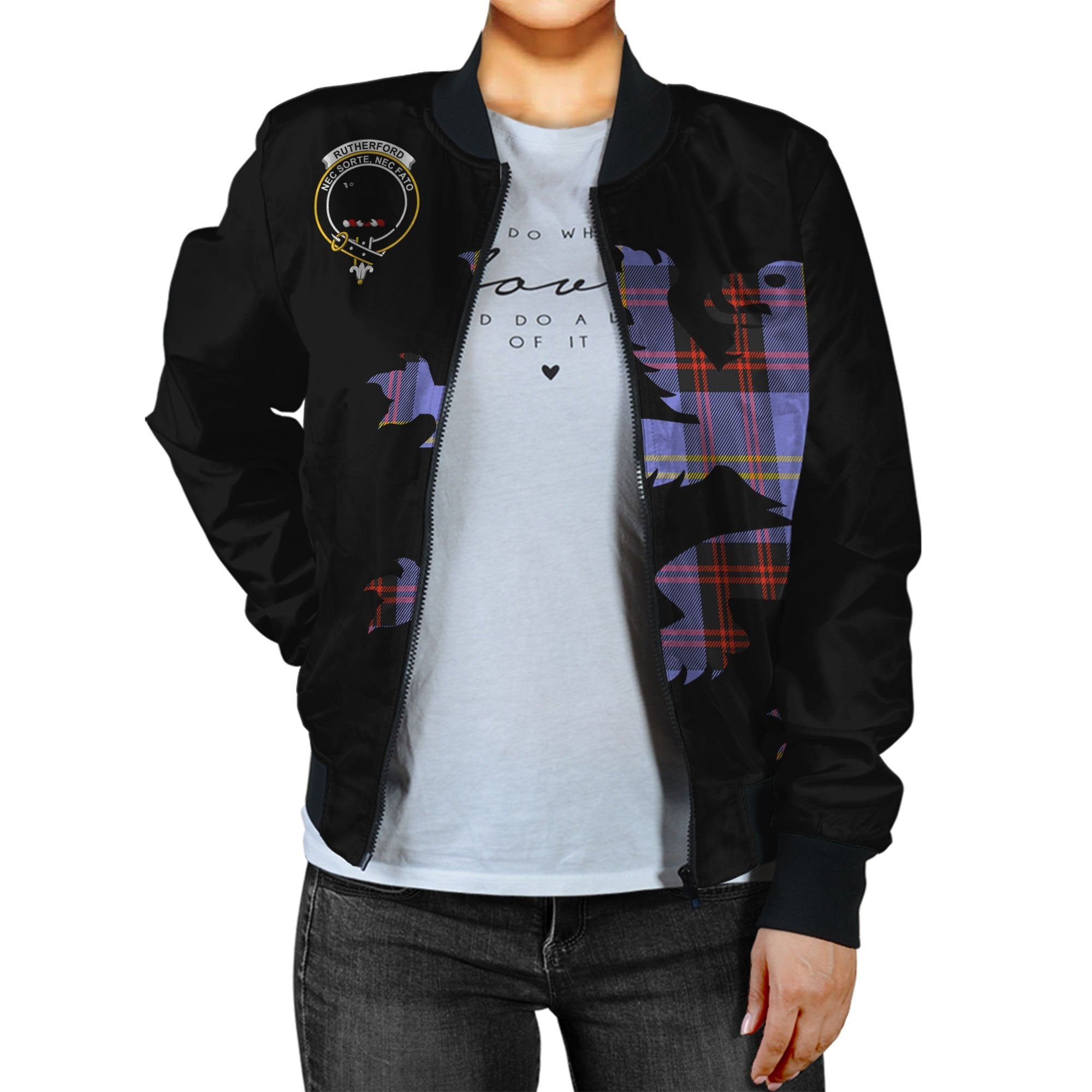 Rutherford Tartan Bomber Jacket Lion & Thistle