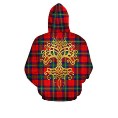 Ruthven Modern Tartan Hoodie - Tree Of Life