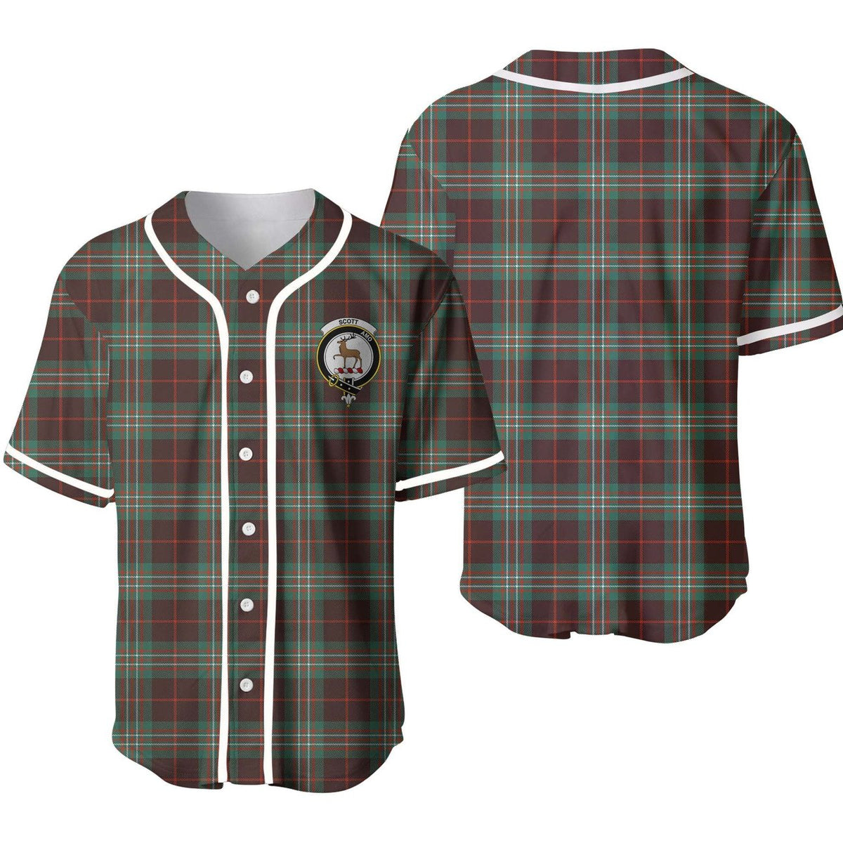 Scott Brown Ancient Tartan Unisex Baseball Jersey