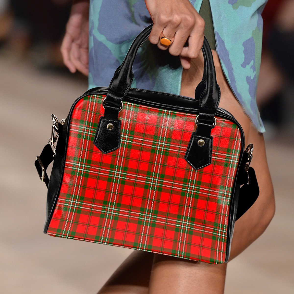 Scott Modern Tartan Shoulder Handbags
