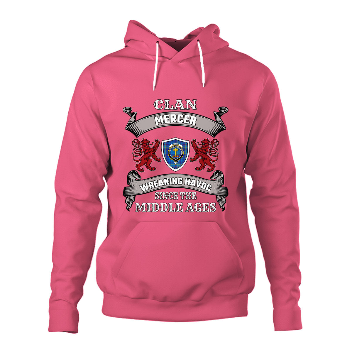 Mercer Family Tartan - 2D Unisex Hoodie