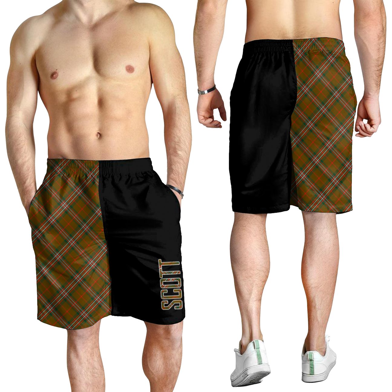 Scott Brown Modern Tartan Crest Men's Short - Cross Style