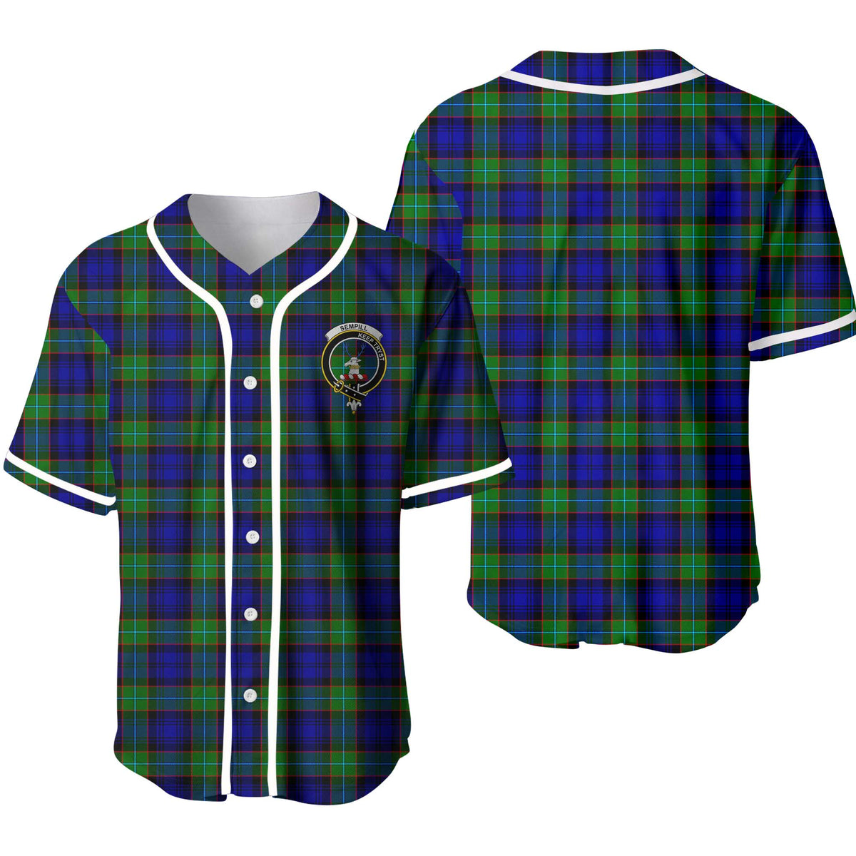 Sempill Tartan Unisex Baseball Jersey