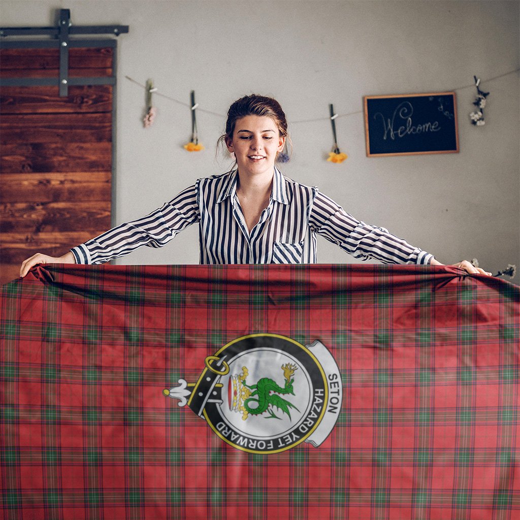 Seton Tartan Crest Tablecloth