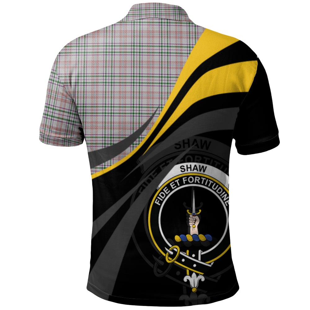 Shaw Dress Tartan Polo Shirt - Royal Coat Of Arms Style