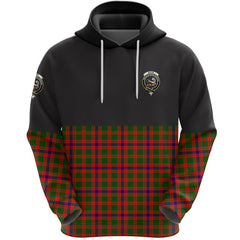 Skene Modern Clan Half Of Tartan Hoodie