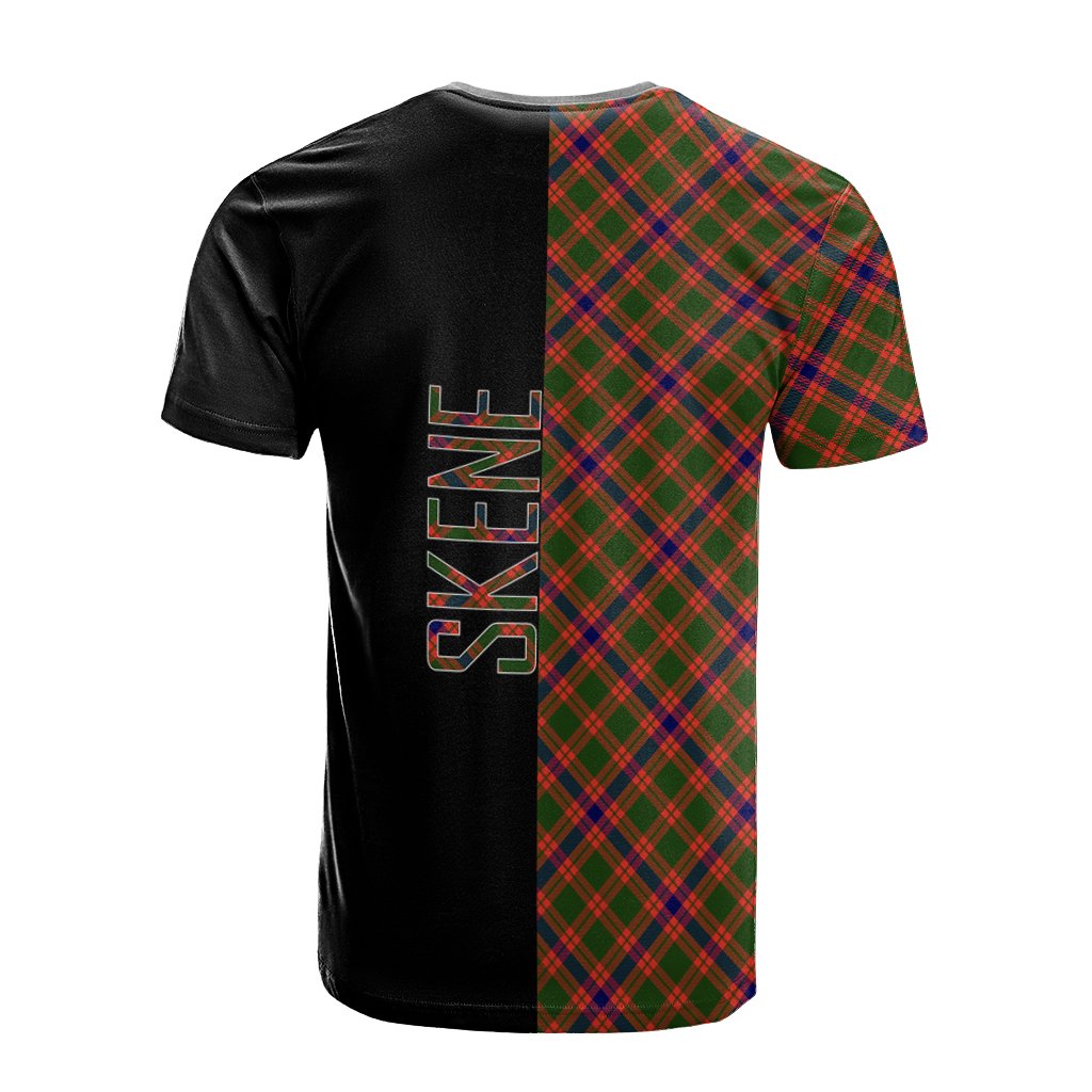 Skene Modern Tartan T-Shirt Half of Me - Cross Style