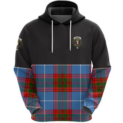 Skirving Clan Half Of Tartan Hoodie