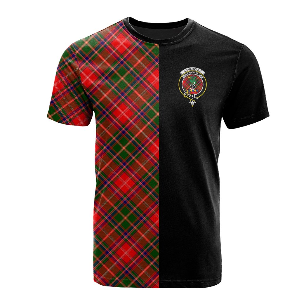 Somerville Modern Tartan T-Shirt Half of Me - Cross Style