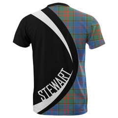 Stewart of Appin Hunting Ancient Tartan Crest Circle T-shirt