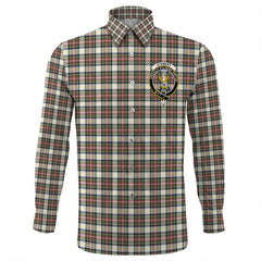Stewart Dress Ancient Tartan Long Sleeve Button Shirt