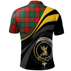 Stewart Atholl Modern Tartan Polo Shirt - Royal Coat Of Arms Style