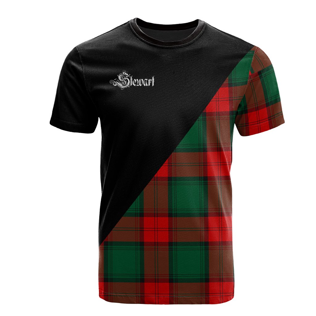 Stewart Atholl Modern Tartan - Military T-Shirt