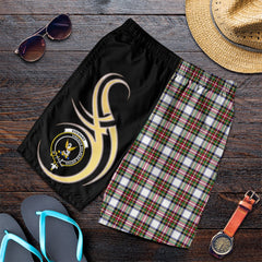 Stewart Dress Modern Tartan Crest Men's Short PM8