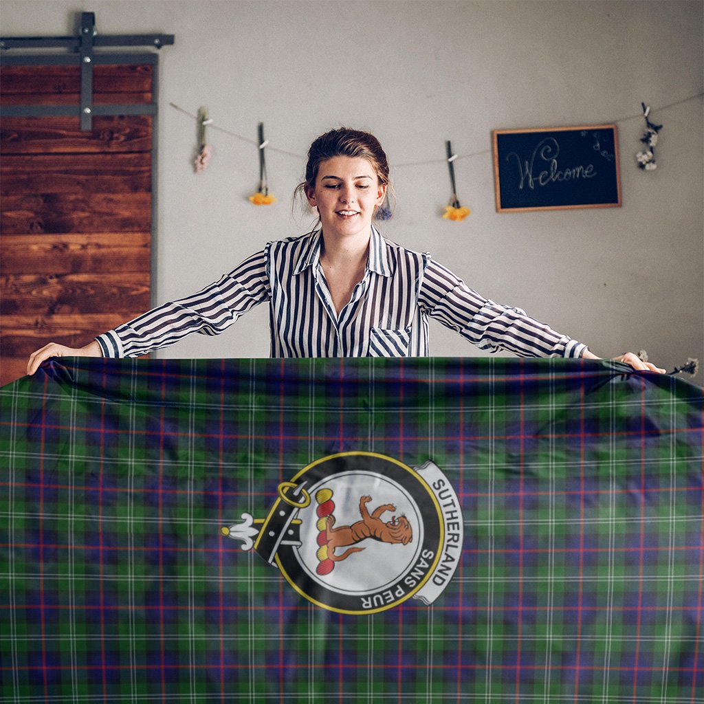 Sutherland Tartan Crest Tablecloth