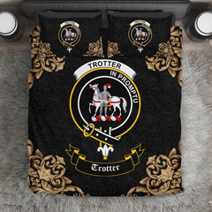 Trotter Crest Black Bedding Set