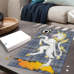 Tweedie Tartan Crest Unicorn Scotland Jigsaw Puzzles