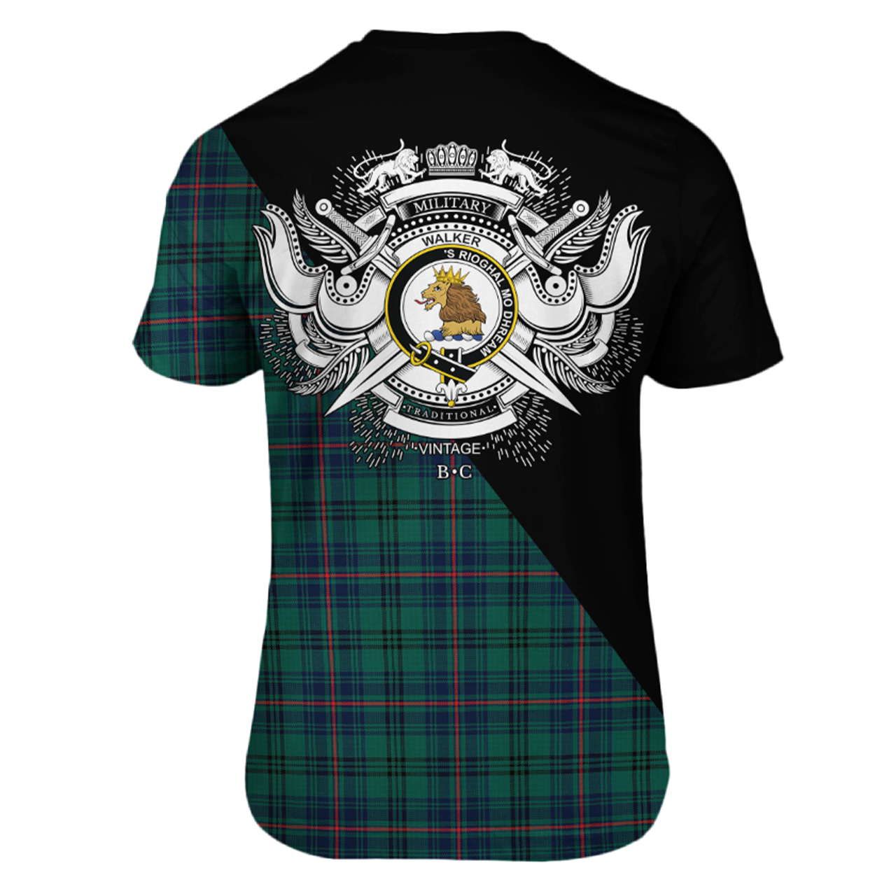 Walker Hunting Tartan - Military T-Shirt