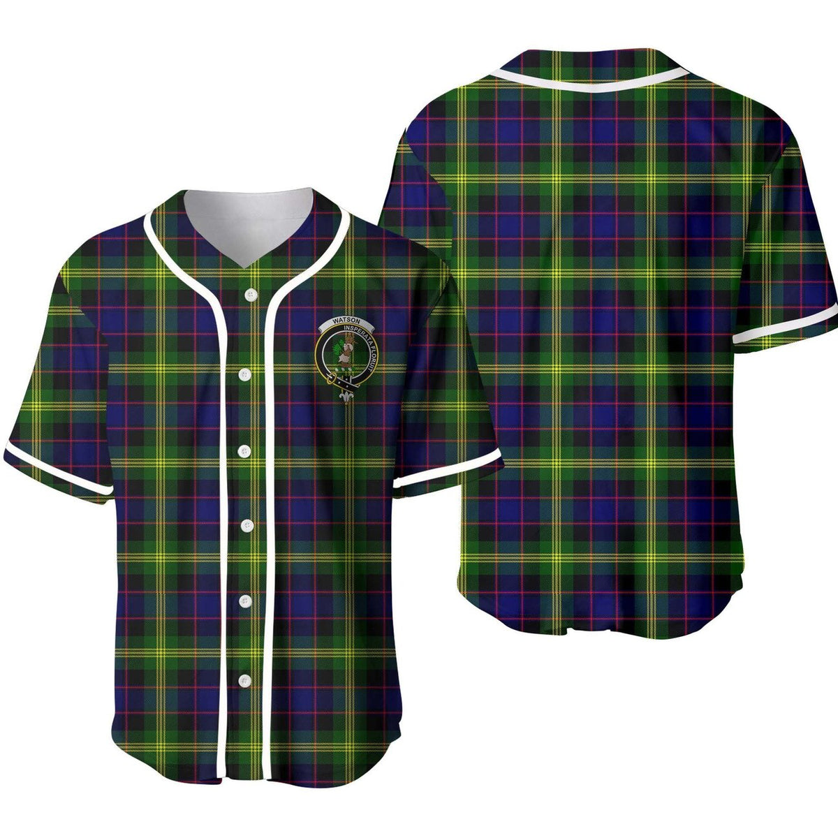 Watson Tartan Unisex Baseball Jersey