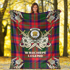 Wauchope Tartan Gold Courage Symbol Blanket