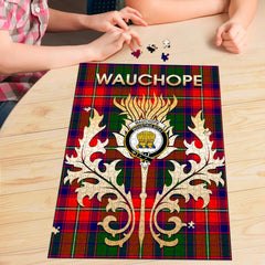 Wauchope Tartan Crest Thistle Jigsaw Puzzles