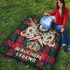 Wauchope Tartan Crest Legend Gold Royal Premium Quilt