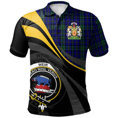 Weir Tartan Polo Shirt - Royal Coat Of Arms Style